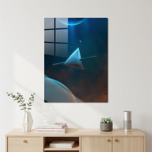 CosmicVoyage Astronaut GeometricSpaceship CO12574
