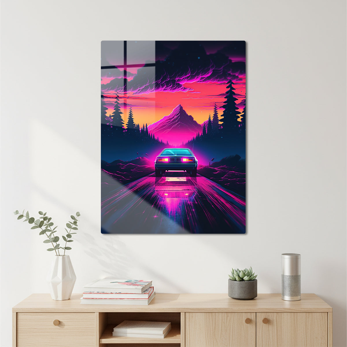 RetroCar NeonSunset Futuristic CO11237