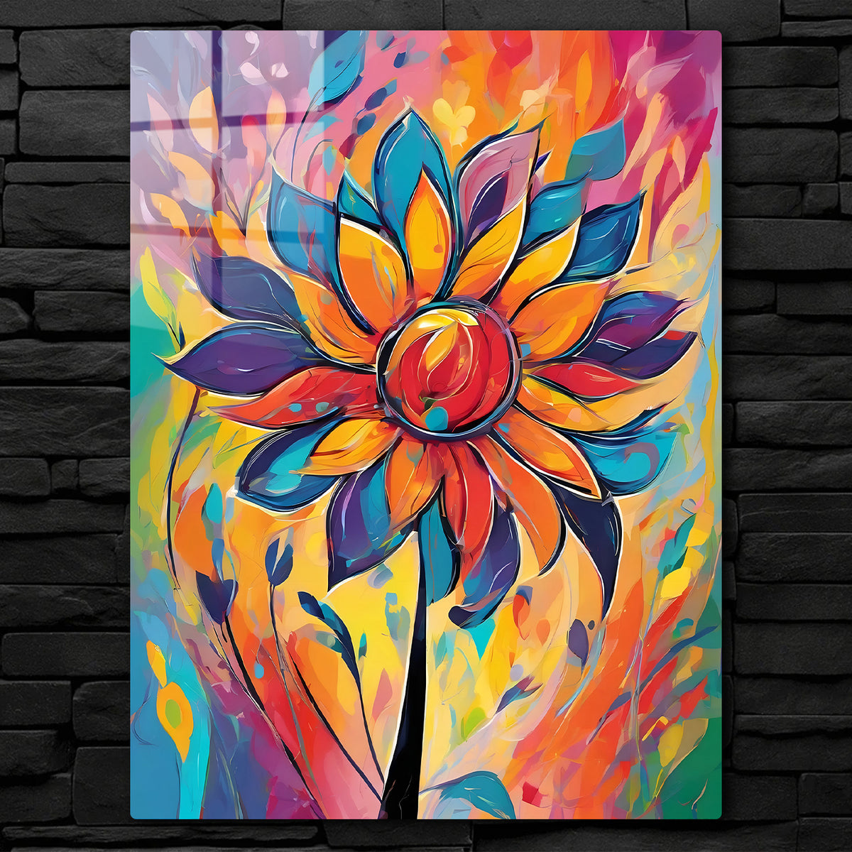VibrantBloom AColorfulAbstractFlower CO10607