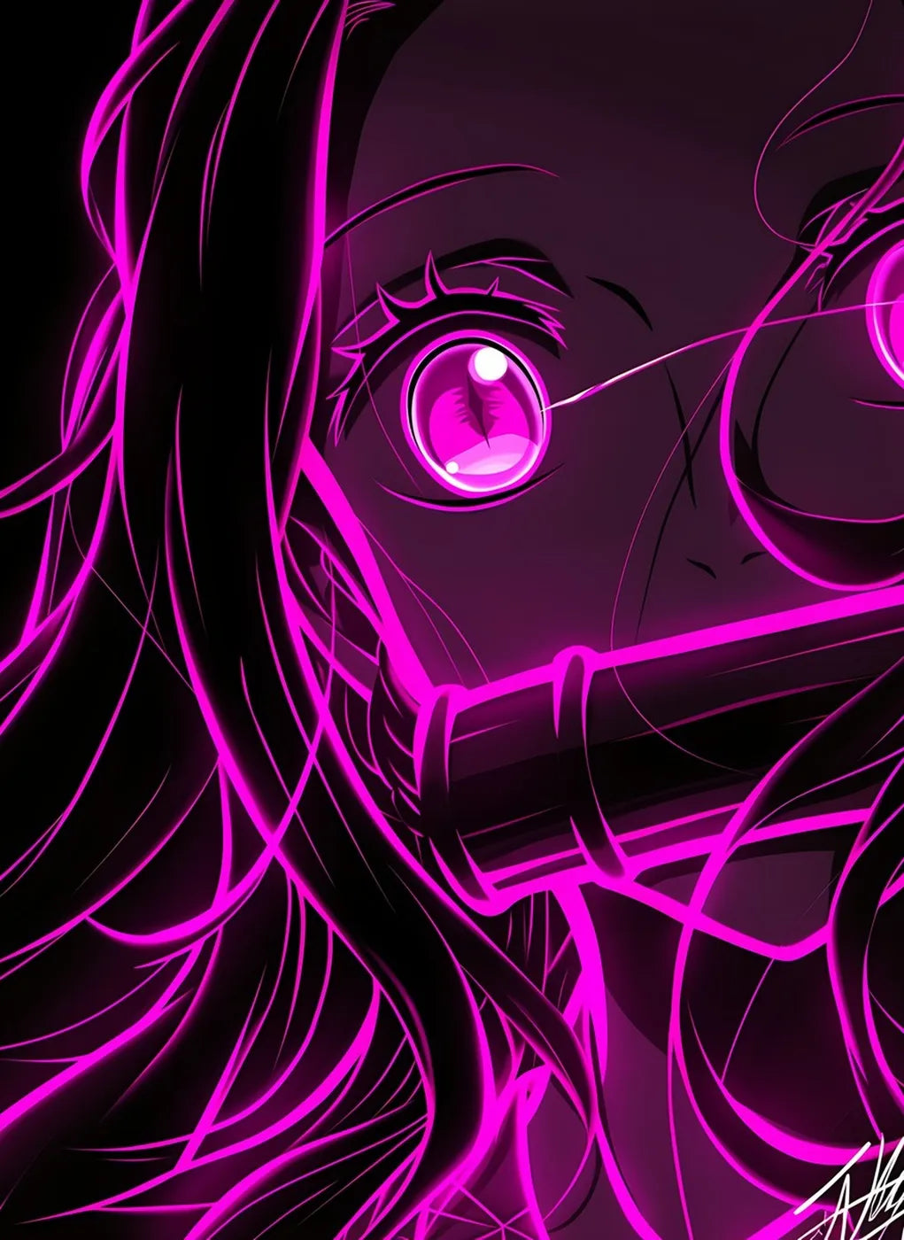 Neon Nezuko Glowing CO17181 - Image 2
