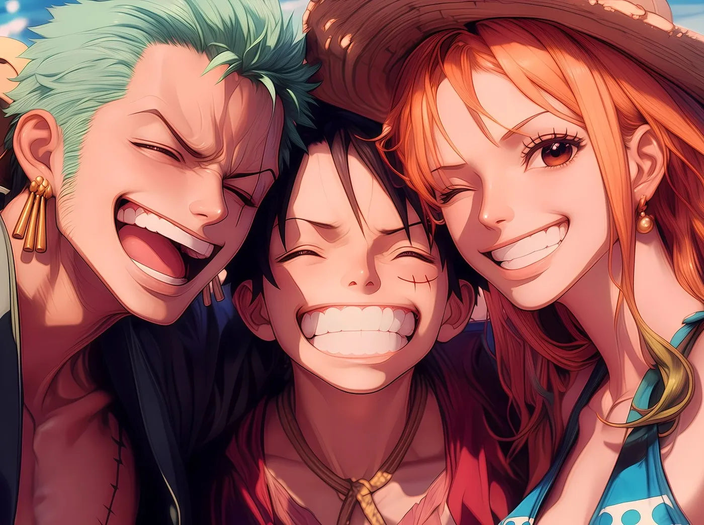 Zoro Luffy Nami Smiling CO18068 - Image 2