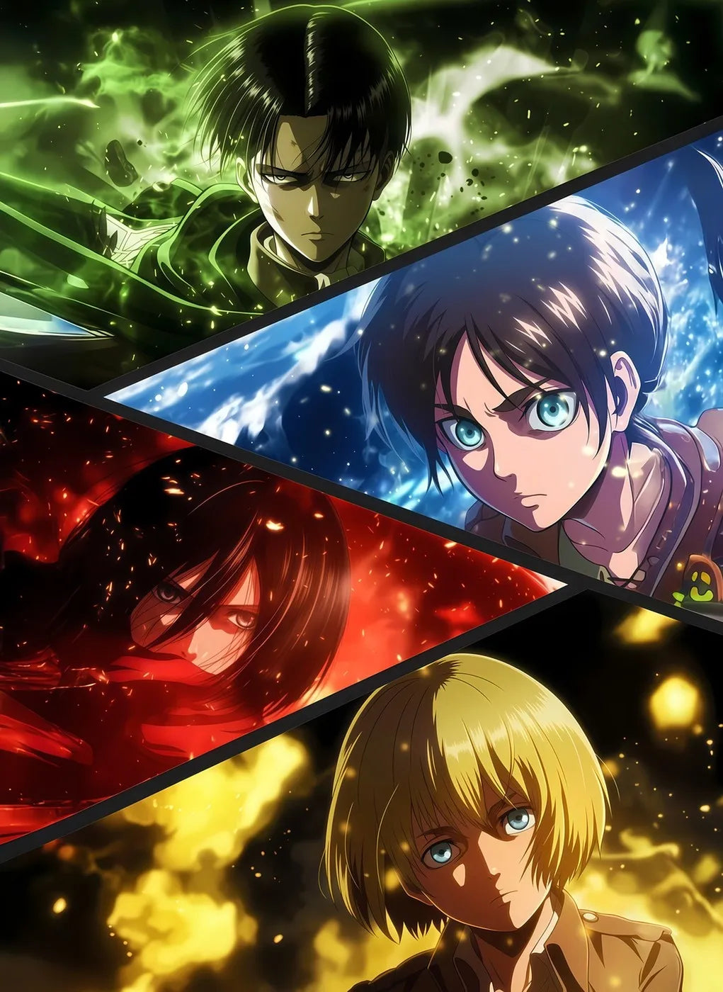 Levi Ackerman Eren Yeager Dynamic CO10142 - Image 2