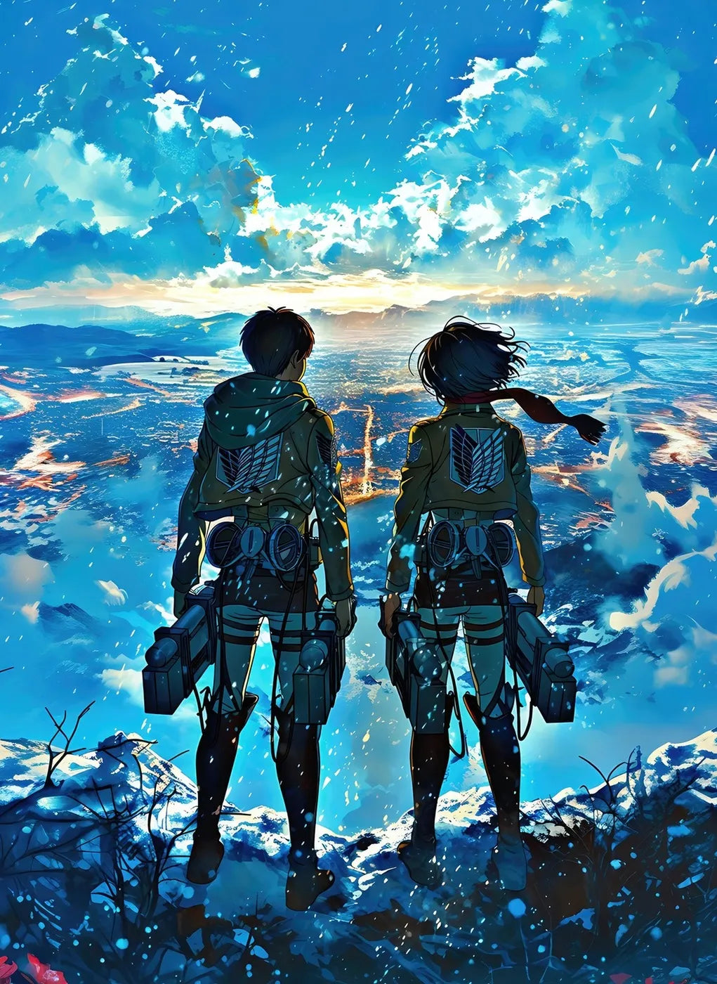 Eren Mikasa OverlookingCity CO10139 - Image 2