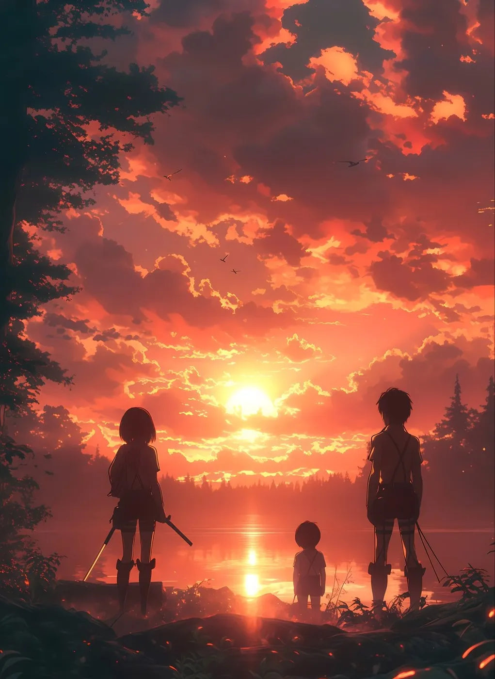 Sunset Eren Mikasa Armina Serene CO10334 - Image 2
