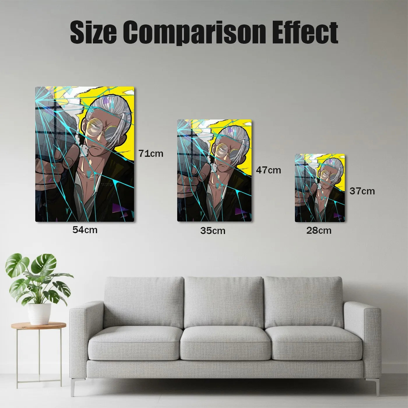 Original Art Man Smoking Intense CO17973 - Image 10