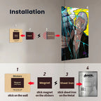 Original Art Man Smoking Intense CO17973 - Image 12