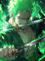 Roronoa Zoro Green Aura CO18431 - Image 2