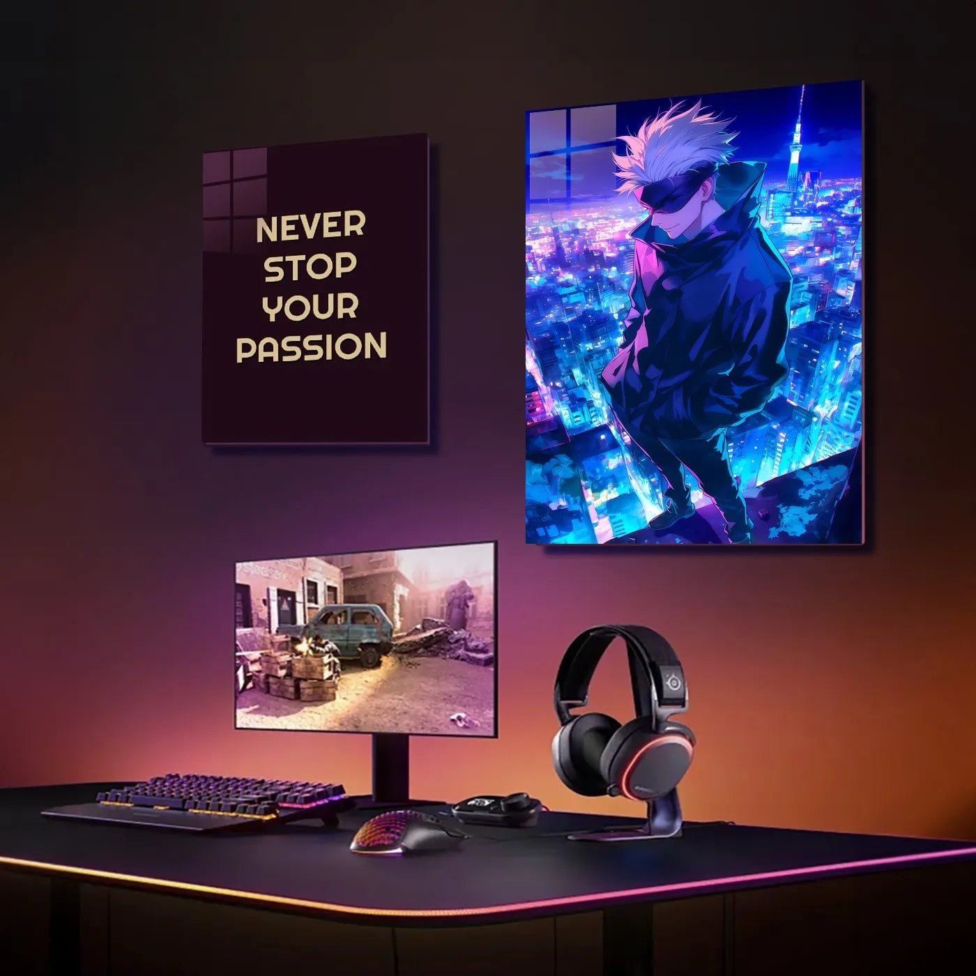 Tokyo GojoSatoru NeonCityscape CO13327 - Image 3