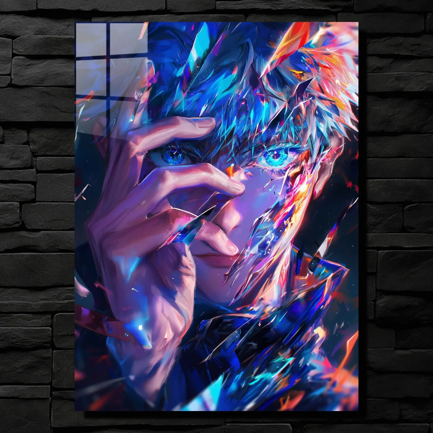 Shattered Gaze Satoru Gojo Abstract CO13738 - Image 1