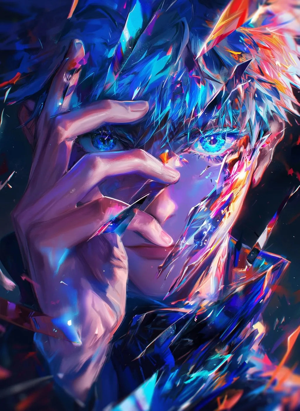 Shattered Gaze Satoru Gojo Abstract CO13738 - Image 2