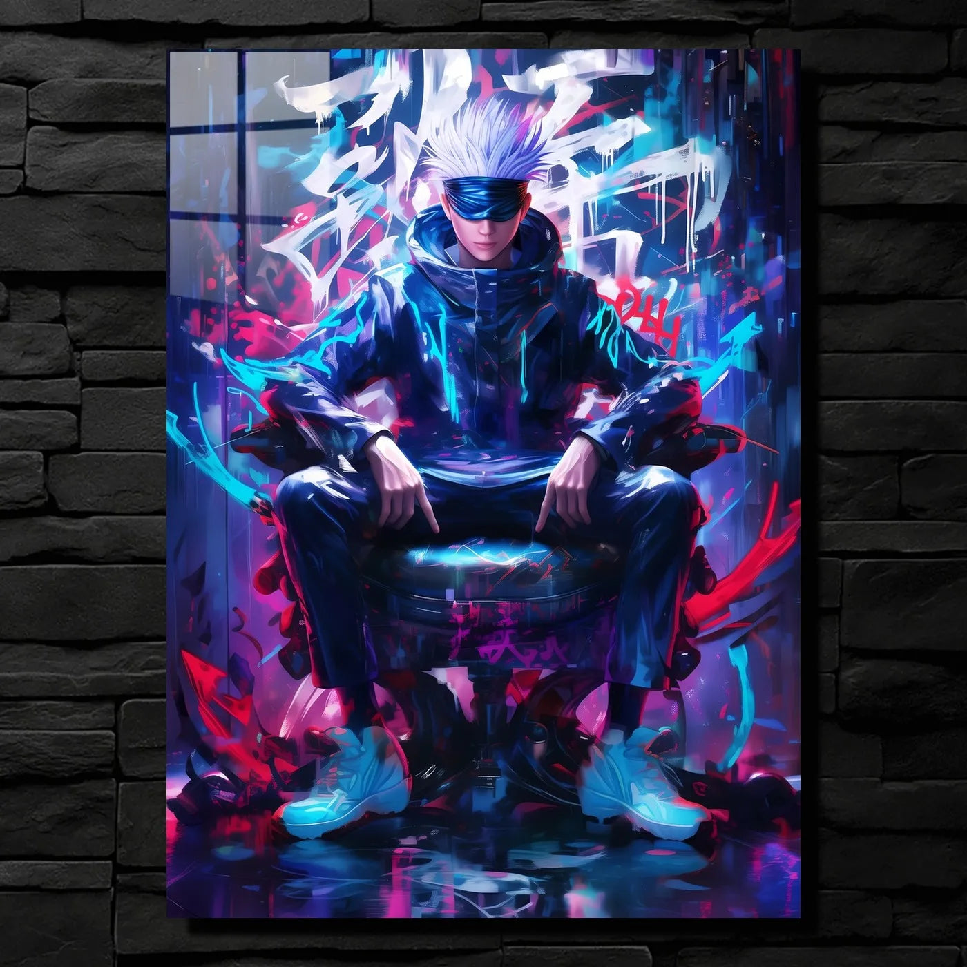 Neon Throne Gojo Satoru Cyberpunk CO13363 - Image 1