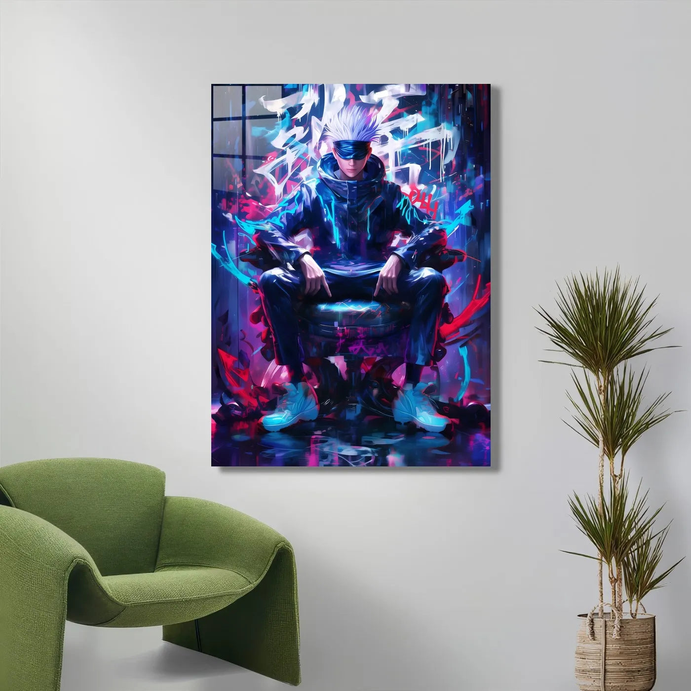 Neon Throne Gojo Satoru Cyberpunk CO13363 - Image 5