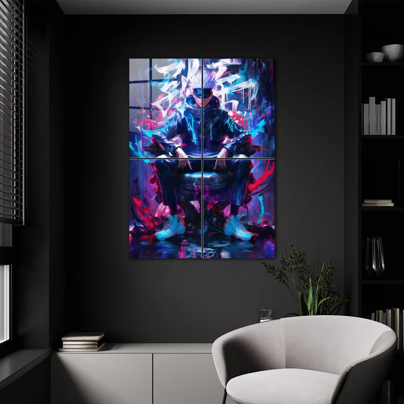 Neon Throne Gojo Satoru Cyberpunk CO13363 - Image 9