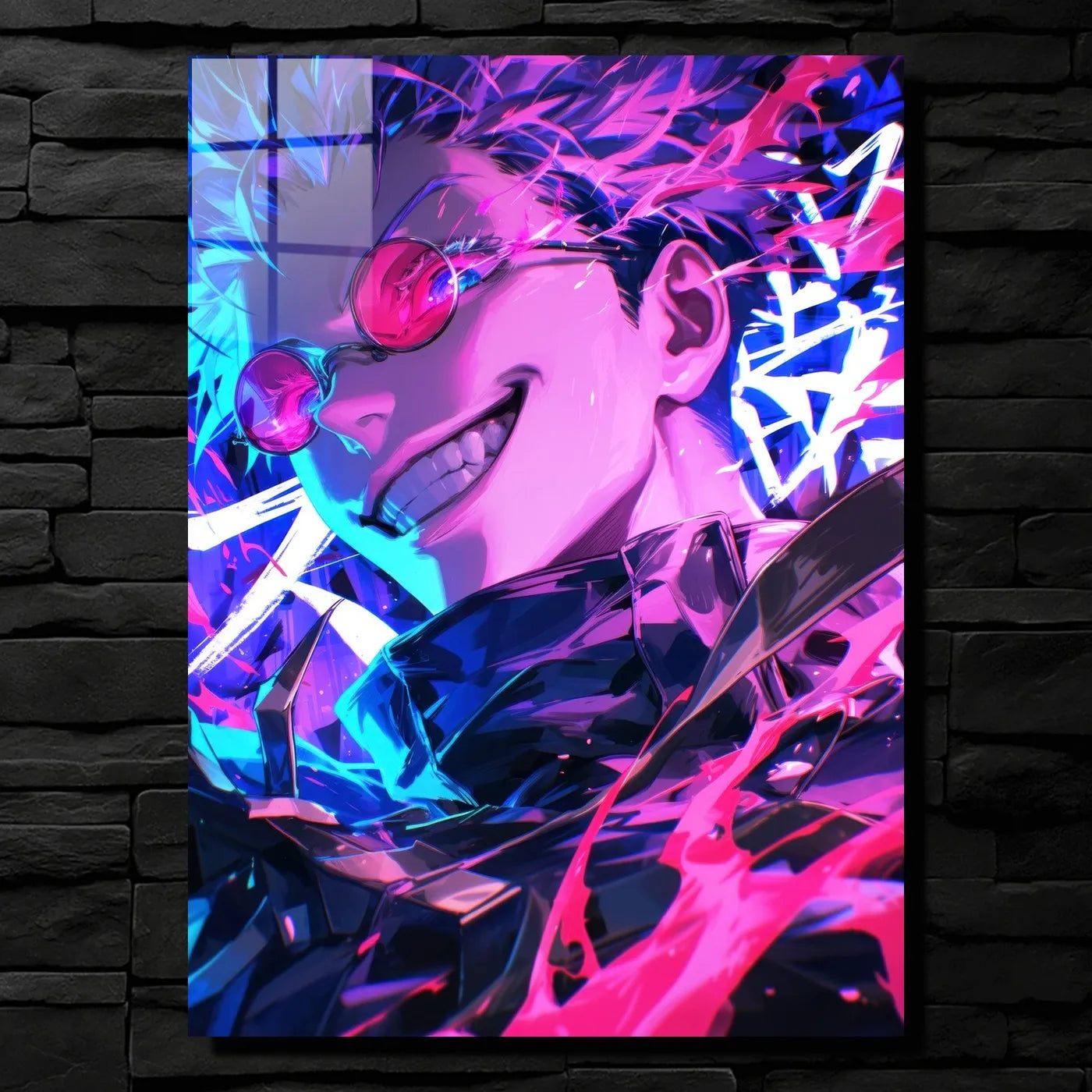 Neon Sorcerer Satoru Gojo Grinning CO13251 - Image 1