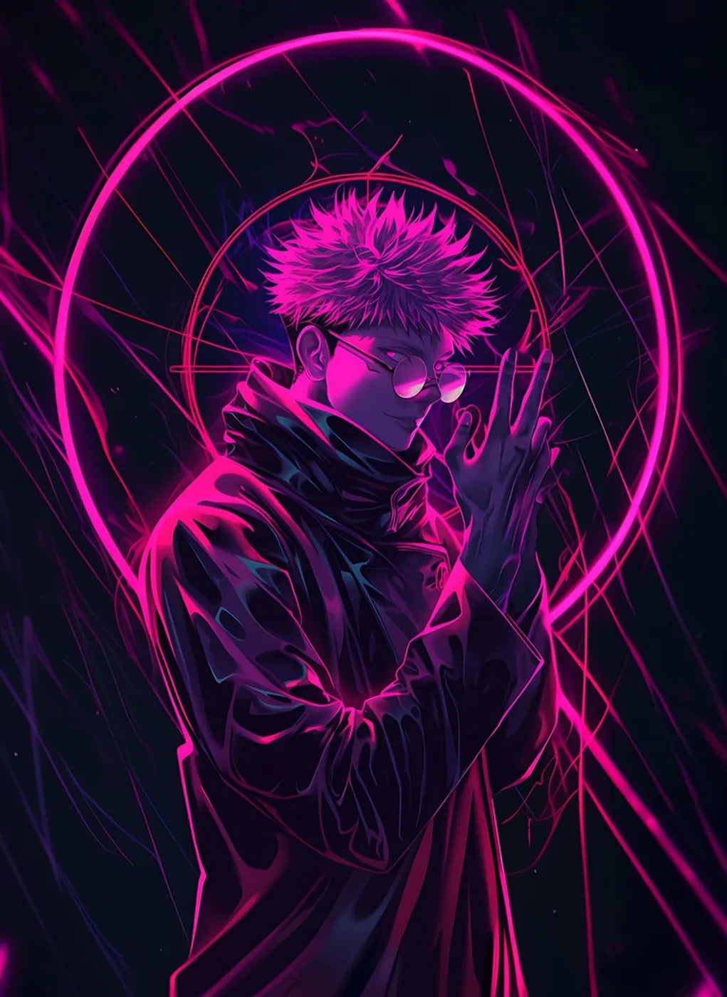Neon Sorcerer SatoruGojo Glowing CO17790 - Image 2