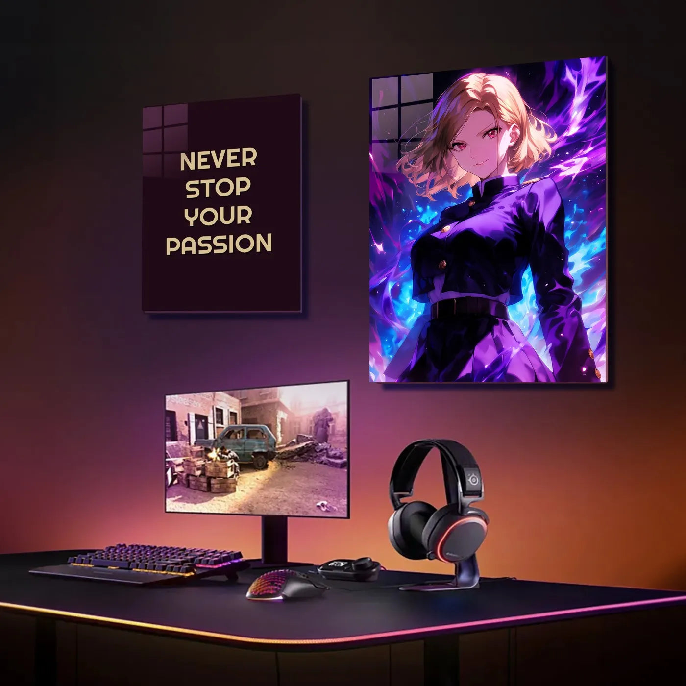 AnimeGirl PurpleAura Intense CO17217 - Image 3