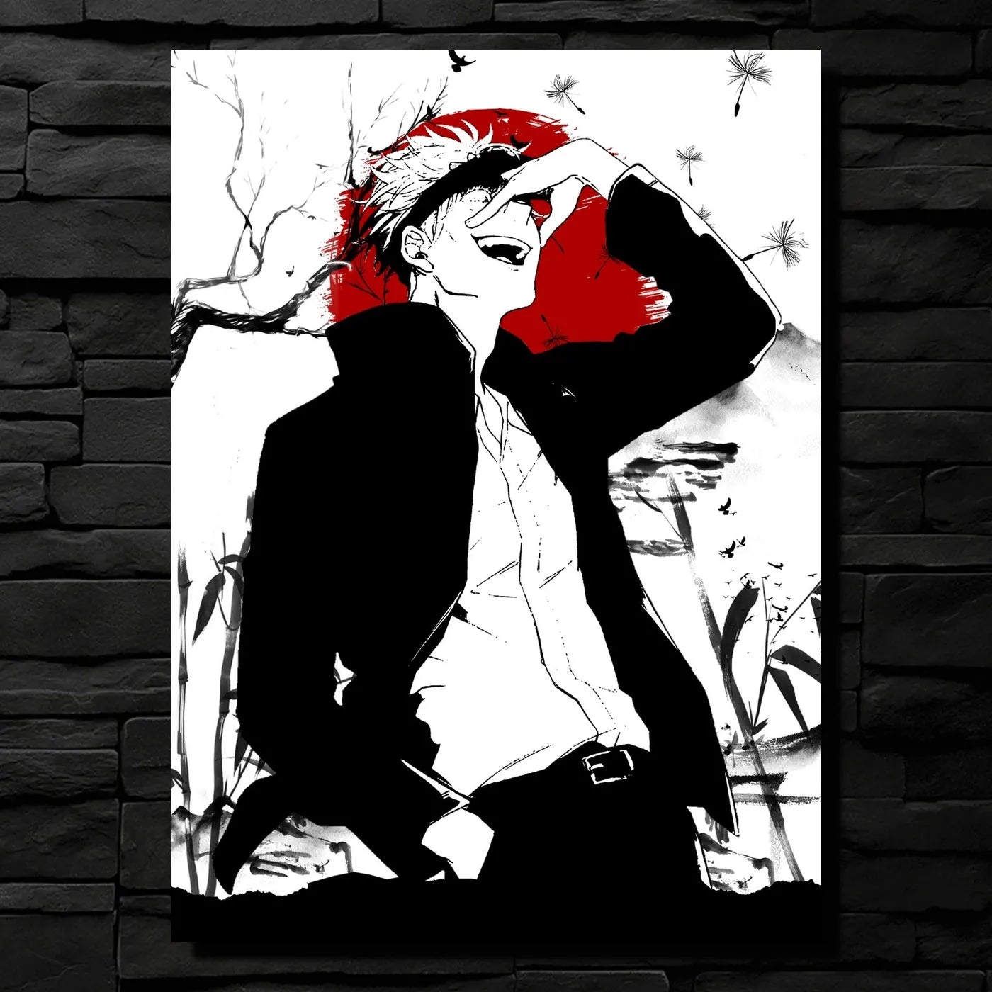 Red Sun Anime Boy Stylized CO13234 - Image 1
