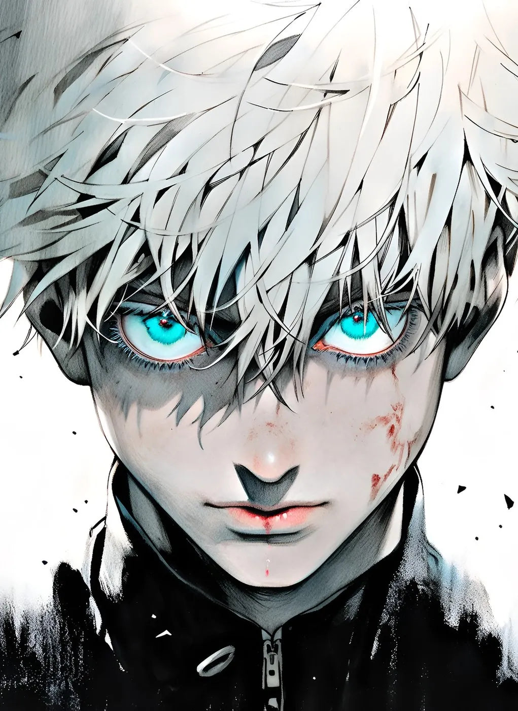 Anime Boy Intense Gaze CO13223 - Image 2