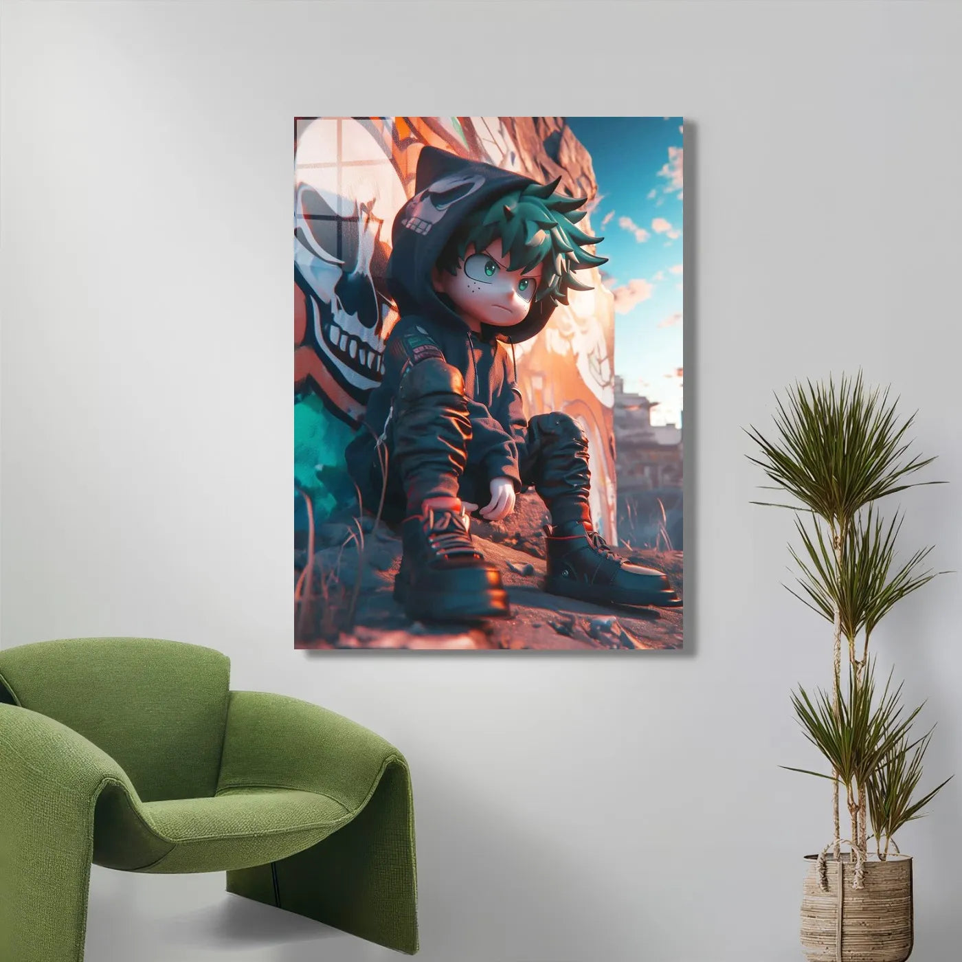 Graffiti Wall Izuku Midoriya Grumpy CO13702 - Image 5
