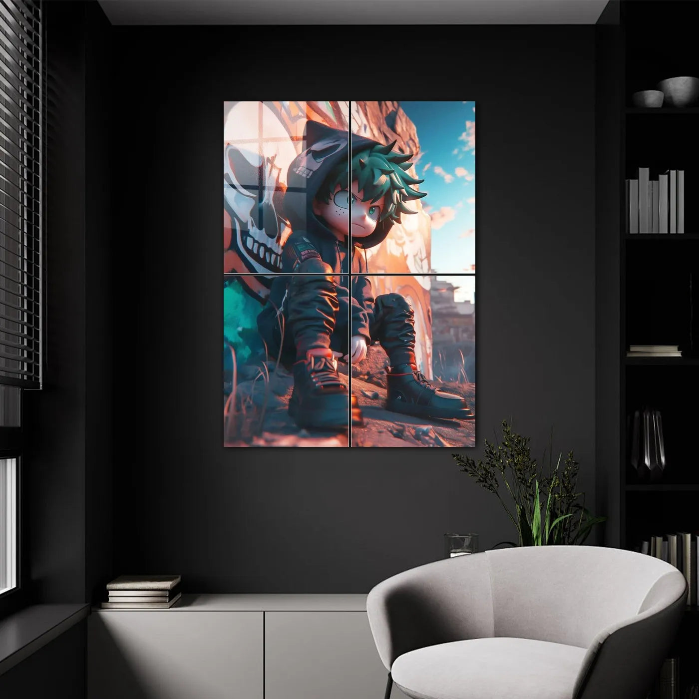 Graffiti Wall Izuku Midoriya Grumpy CO13702 - Image 9