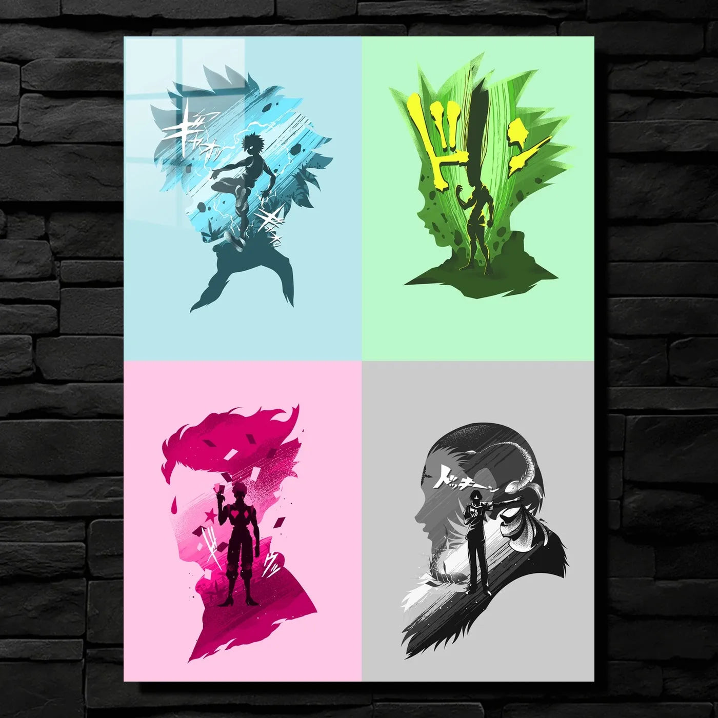 Gon Hisoka Killua Kurapika Silhouettes CO14262 - Image 1