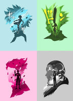 Gon Hisoka Killua Kurapika Silhouettes CO14262 - Image 2