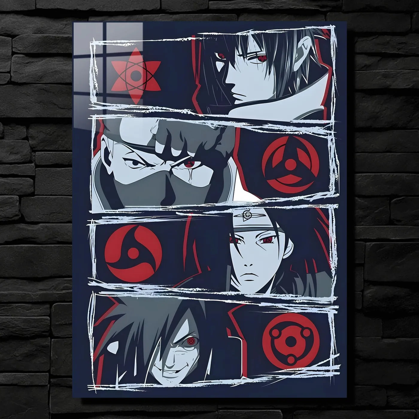 Naruto Sasuke Uchiha Kakashi Hatake Sharingan Montage CO14310 - Image 1