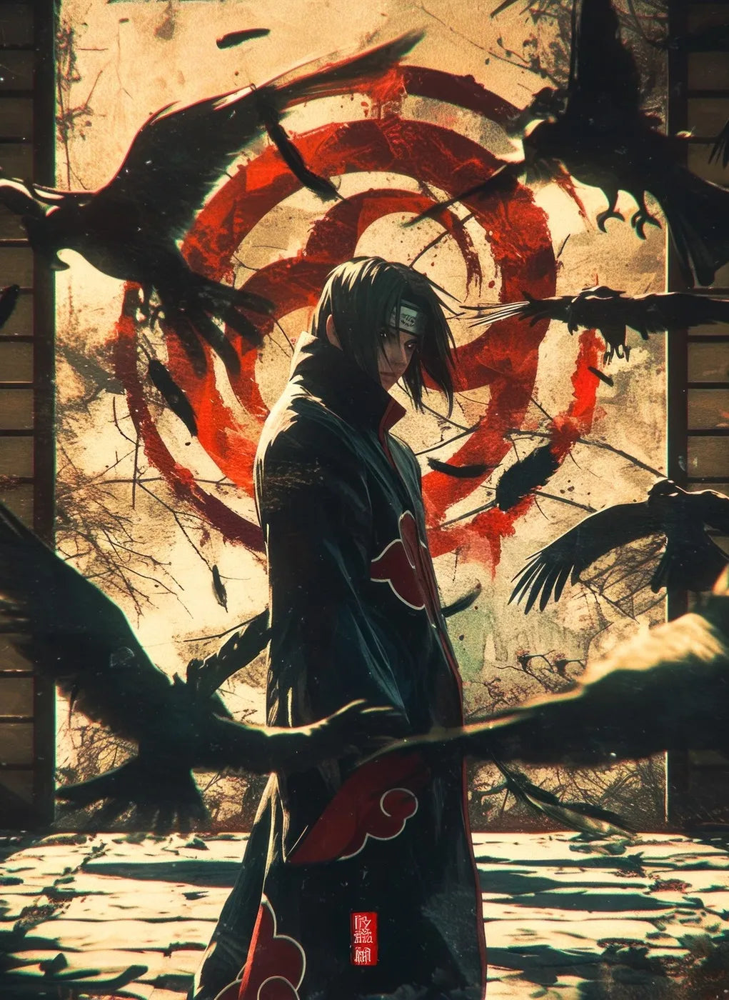 Crimson Swirl Itachi Uchiha Brooding CO13593 - Image 2