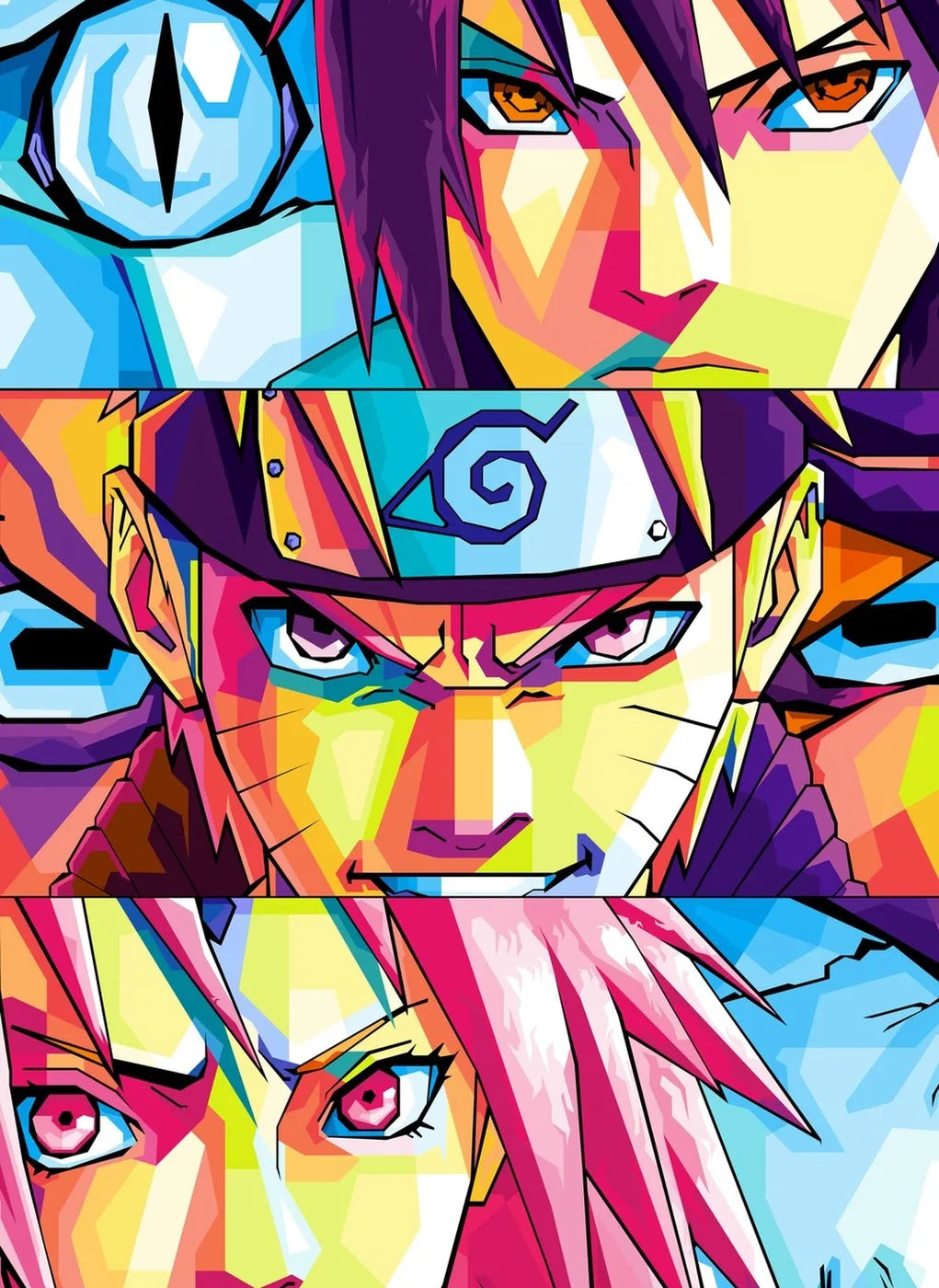 Naruto Sasuke Sakura PopArt CO17454 - Image 2