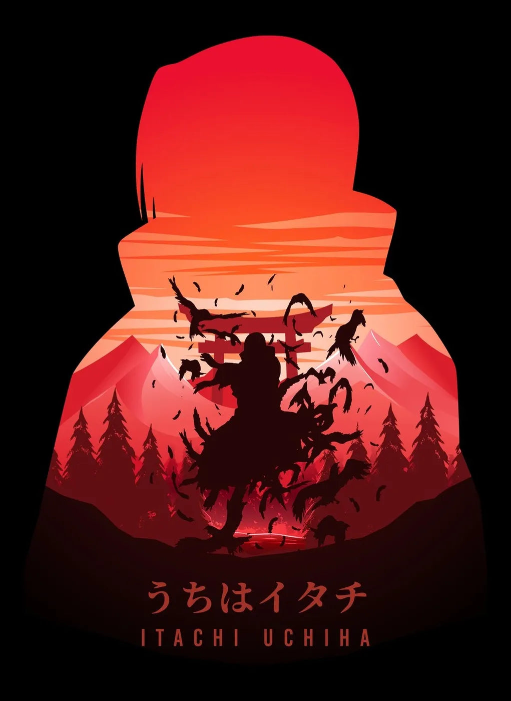 Naruto ItachiUchiha Silhouette CO13599 - Image 2