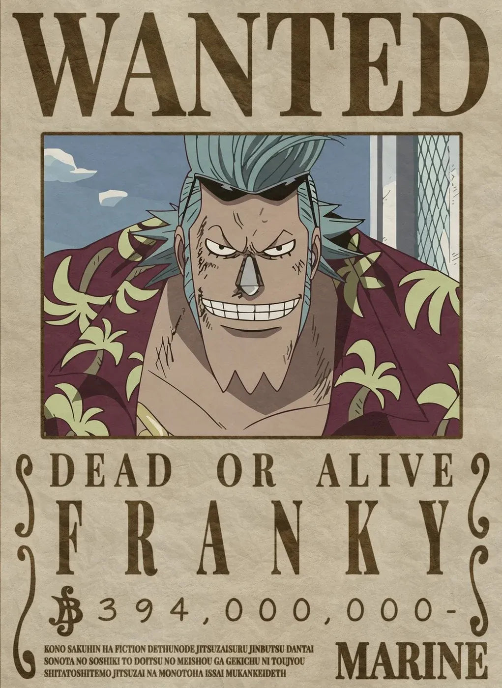 Franky WantedPoster CO12603 - Image 2