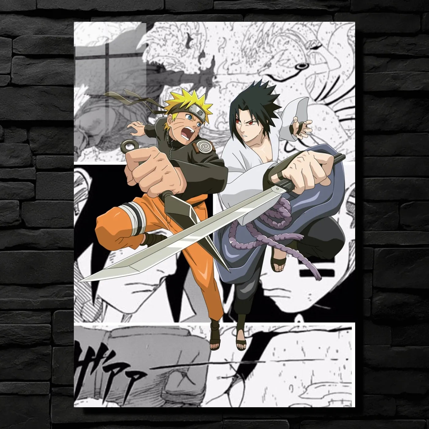 Naruto Naruto Sasuke Fighting CO17611 - Image 1