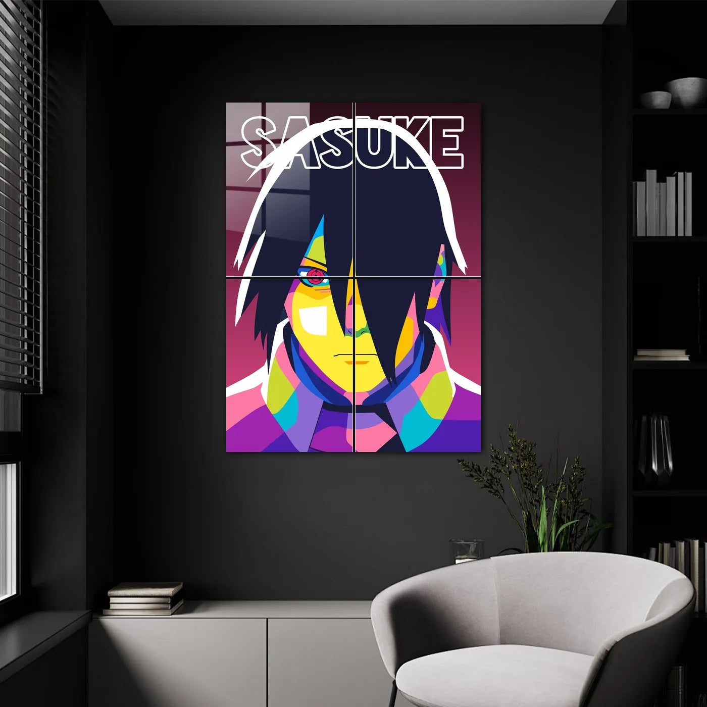 PopArt Sasuke Uchiha Colorful CO17557 - Image 9