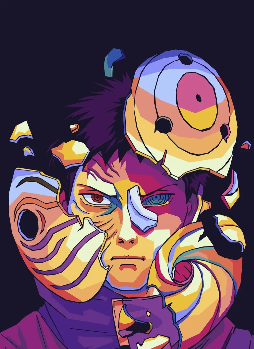 ShatteredMask Obito Uchiha Colorful CO17232 - Image 2