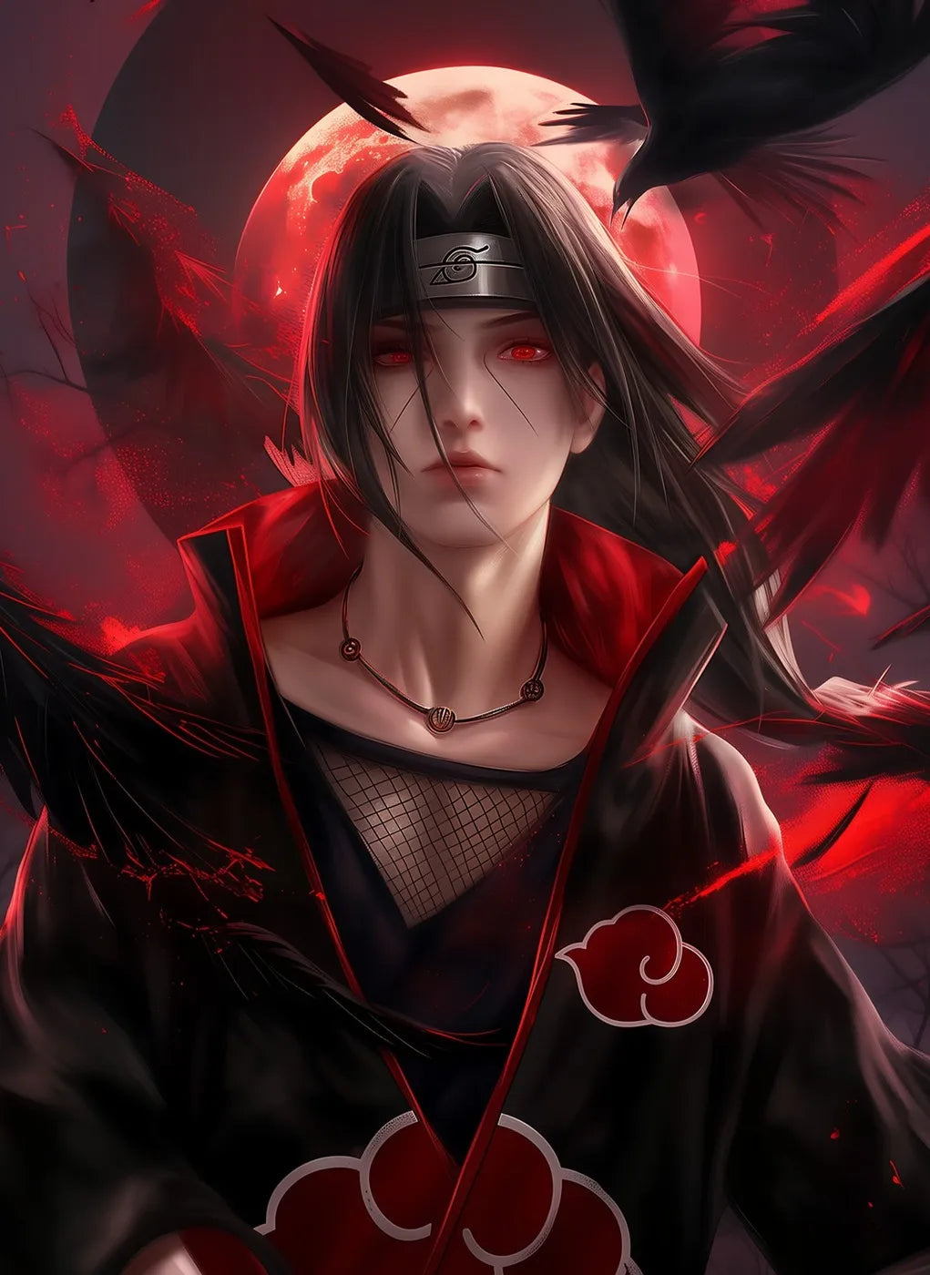Naruto Itachi Uchiha Red Moon CO13596 - Image 2