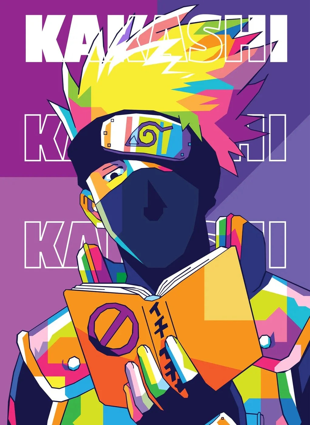 Kakashi Hatake Colorful PopArt CO14036 - Image 2