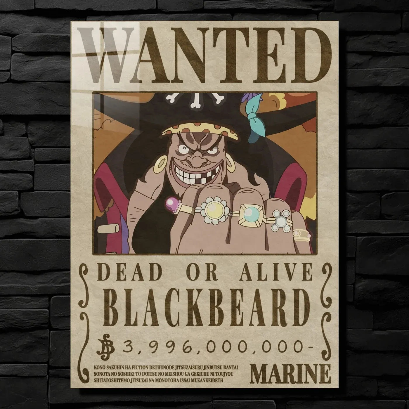 Blackbeard WantedPoster CO11349 - Image 1