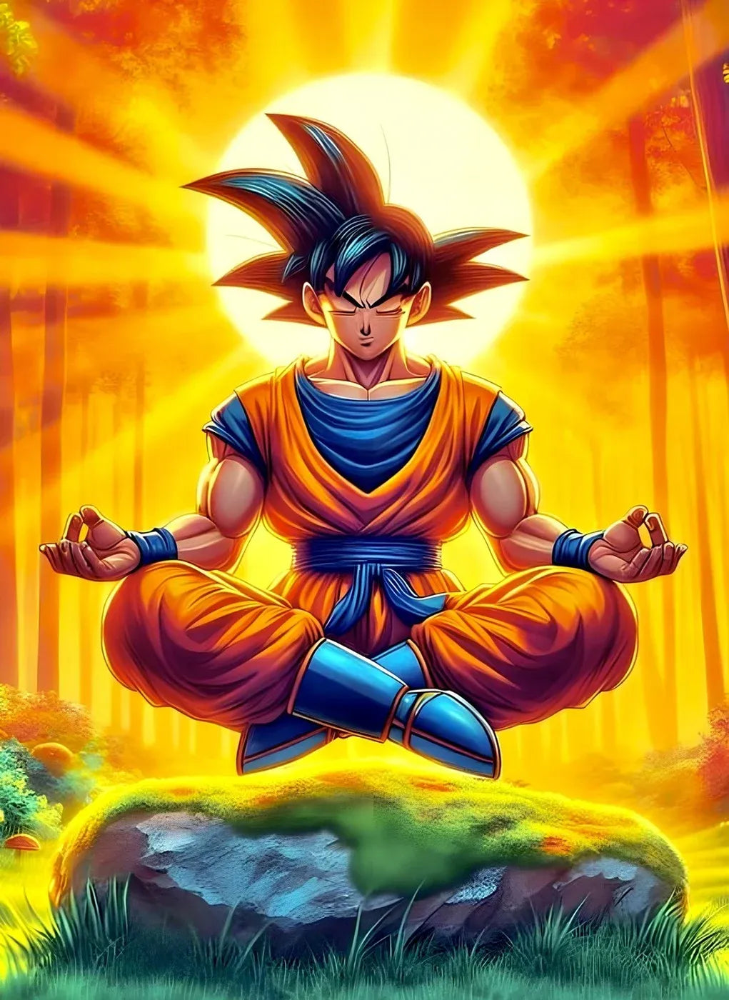 Meditating Goku Peaceful CO13470 - Image 2