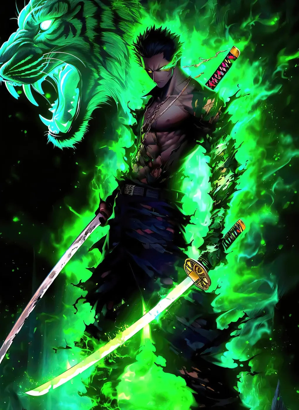 Roronoa Zoro Green Aura CO11123 - Image 2