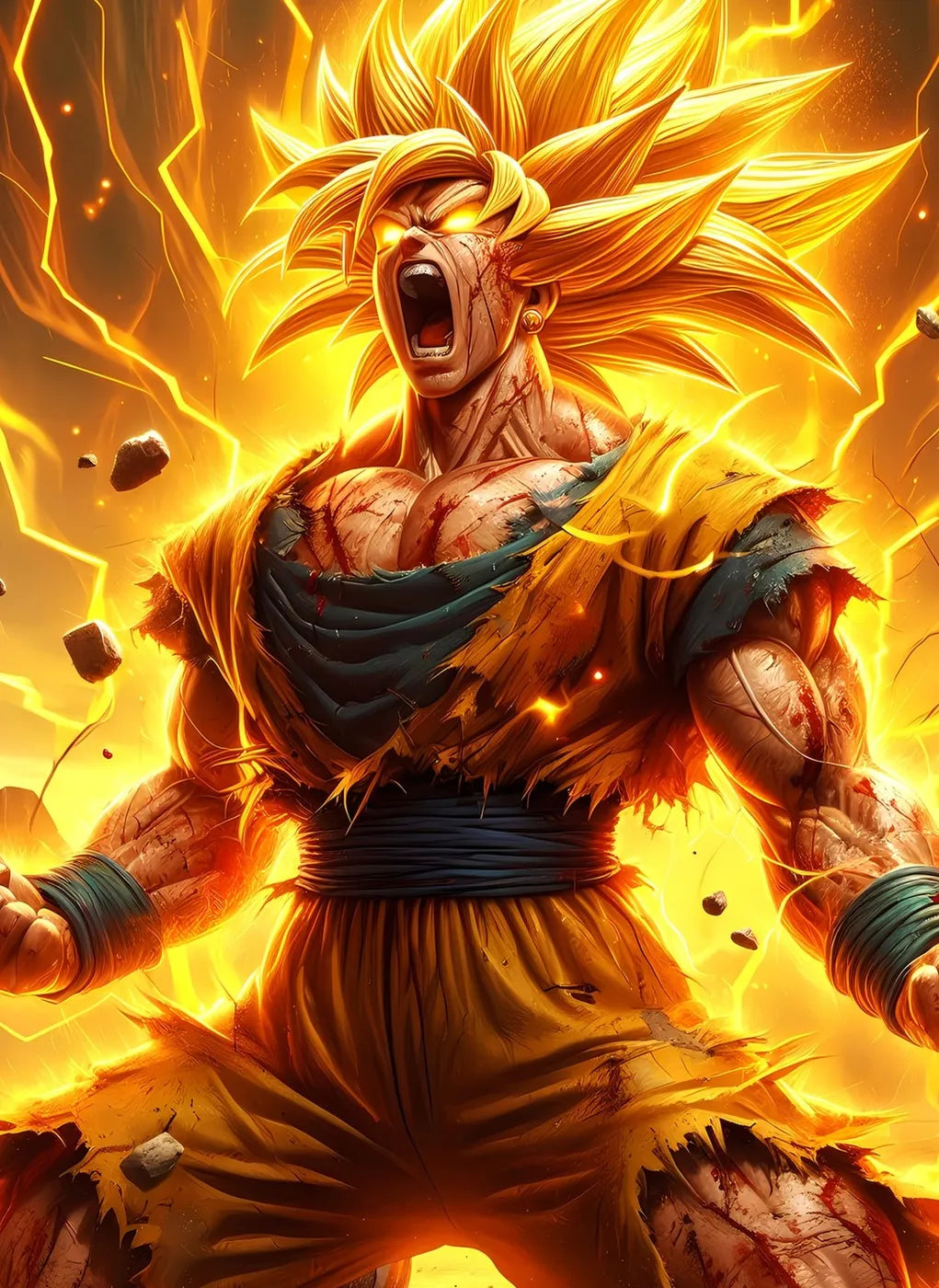 SuperSaiyanGoku ScreamingIntensely CO13538 - Image 2