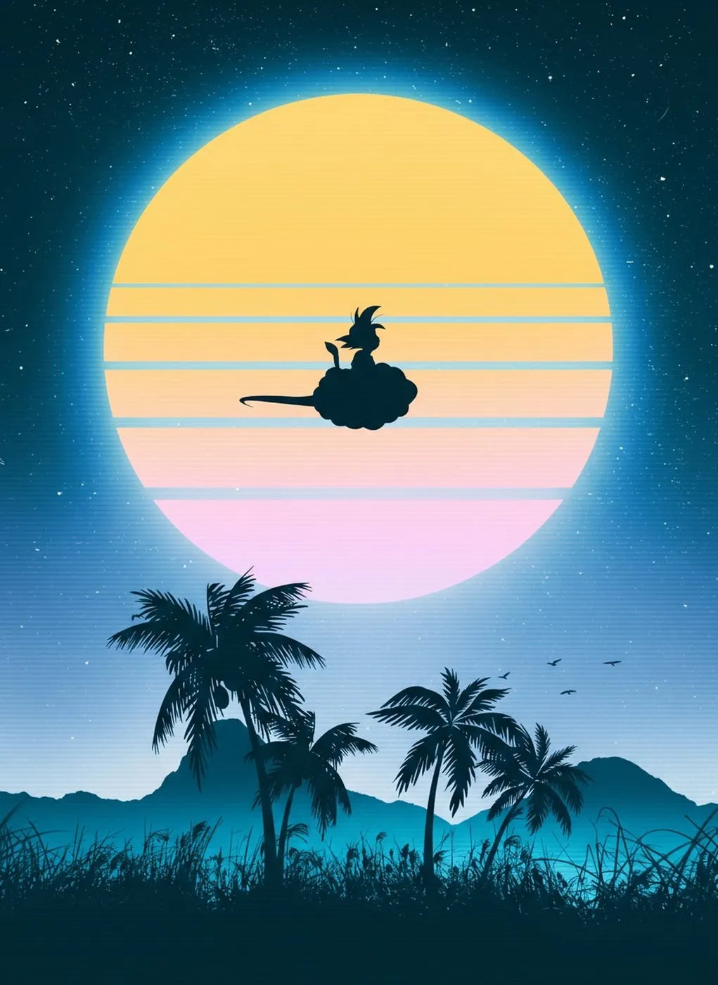 Tropical Sunset Goku Flying CO13446 - Image 2