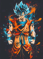 Goku SuperSaiyanBlue Abstract CO13401 - Image 2