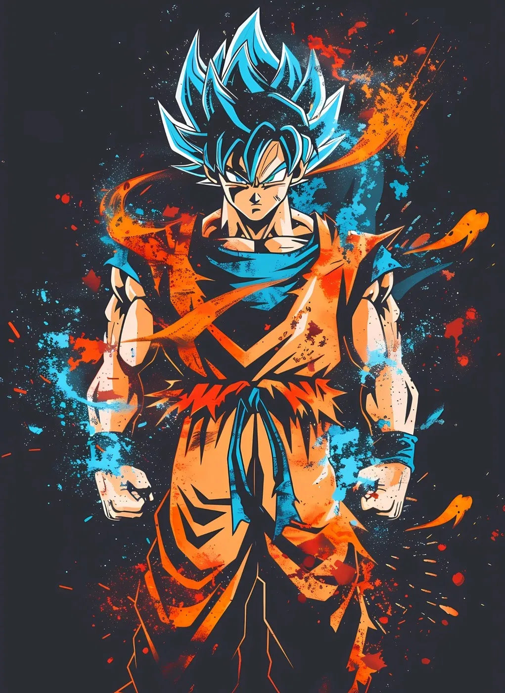 Goku SuperSaiyanBlue Abstract CO13401 - Image 2