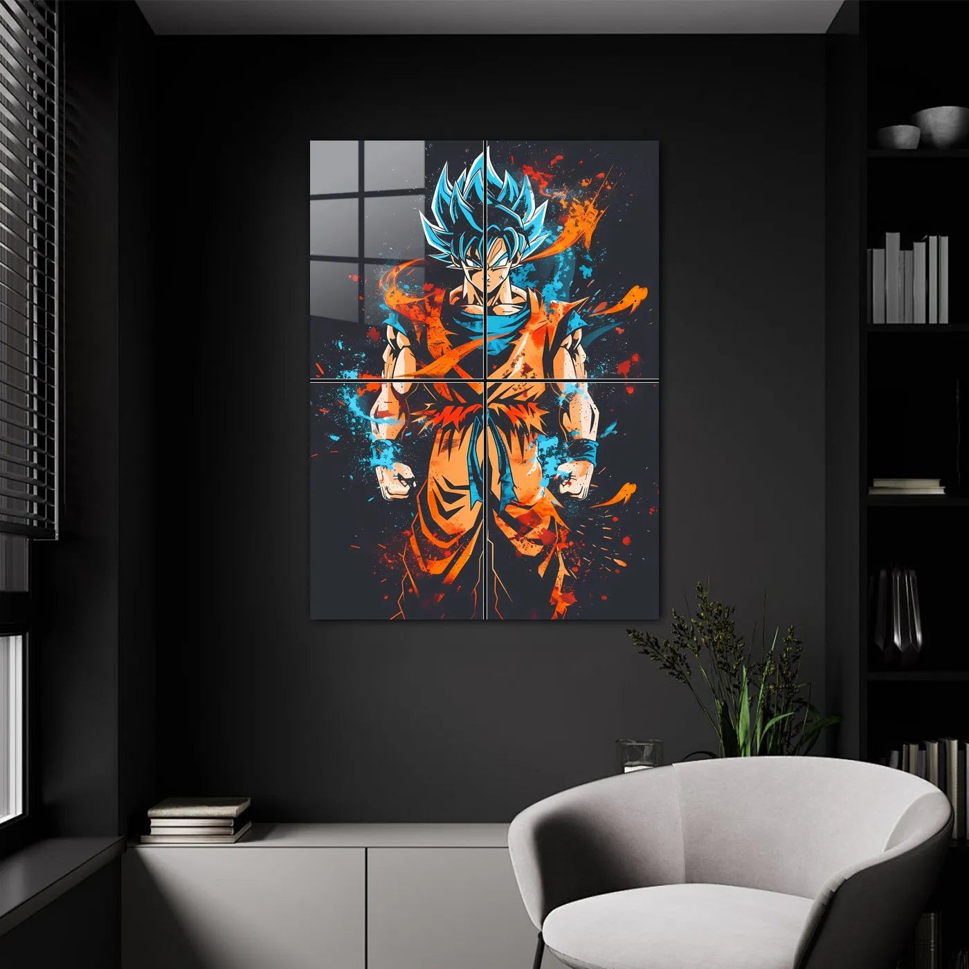 Goku SuperSaiyanBlue Abstract CO13401 - Image 9