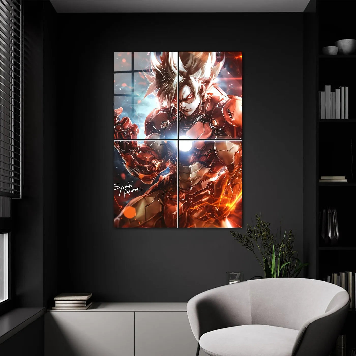 Synth Anime Goku Iron Man Armored CO13661 - Image 9
