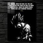 Goku Quote Dark CO13559 - Image 1