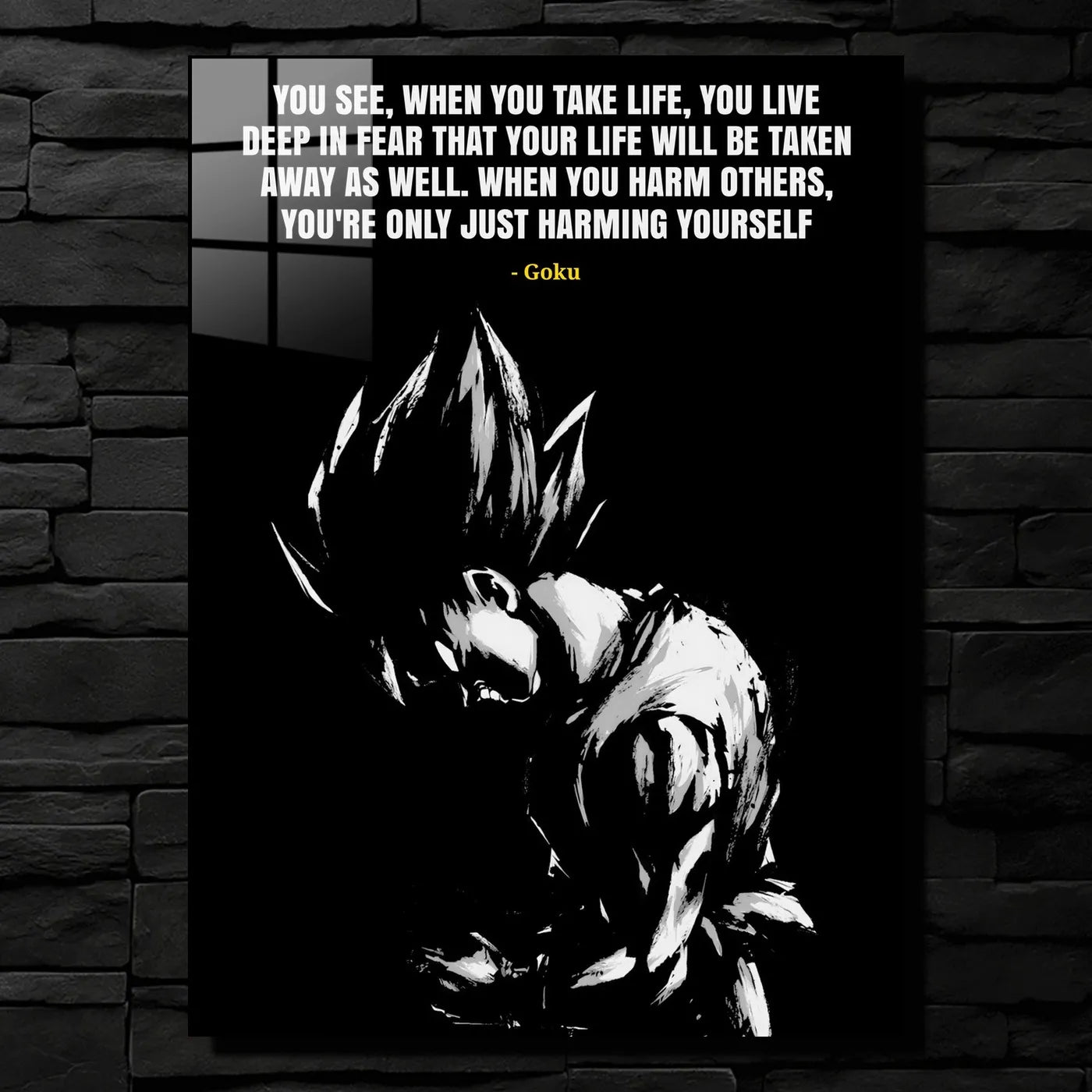 Goku Quote Dark CO13559 - Image 1