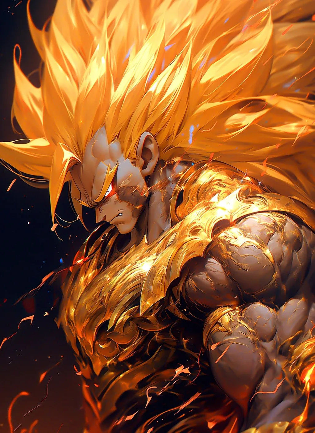 Golden Saiyan Goku Armored CO13533 - Image 2