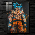 Super Saiyan Blue Goku Splatter Art CO13402 - Image 1