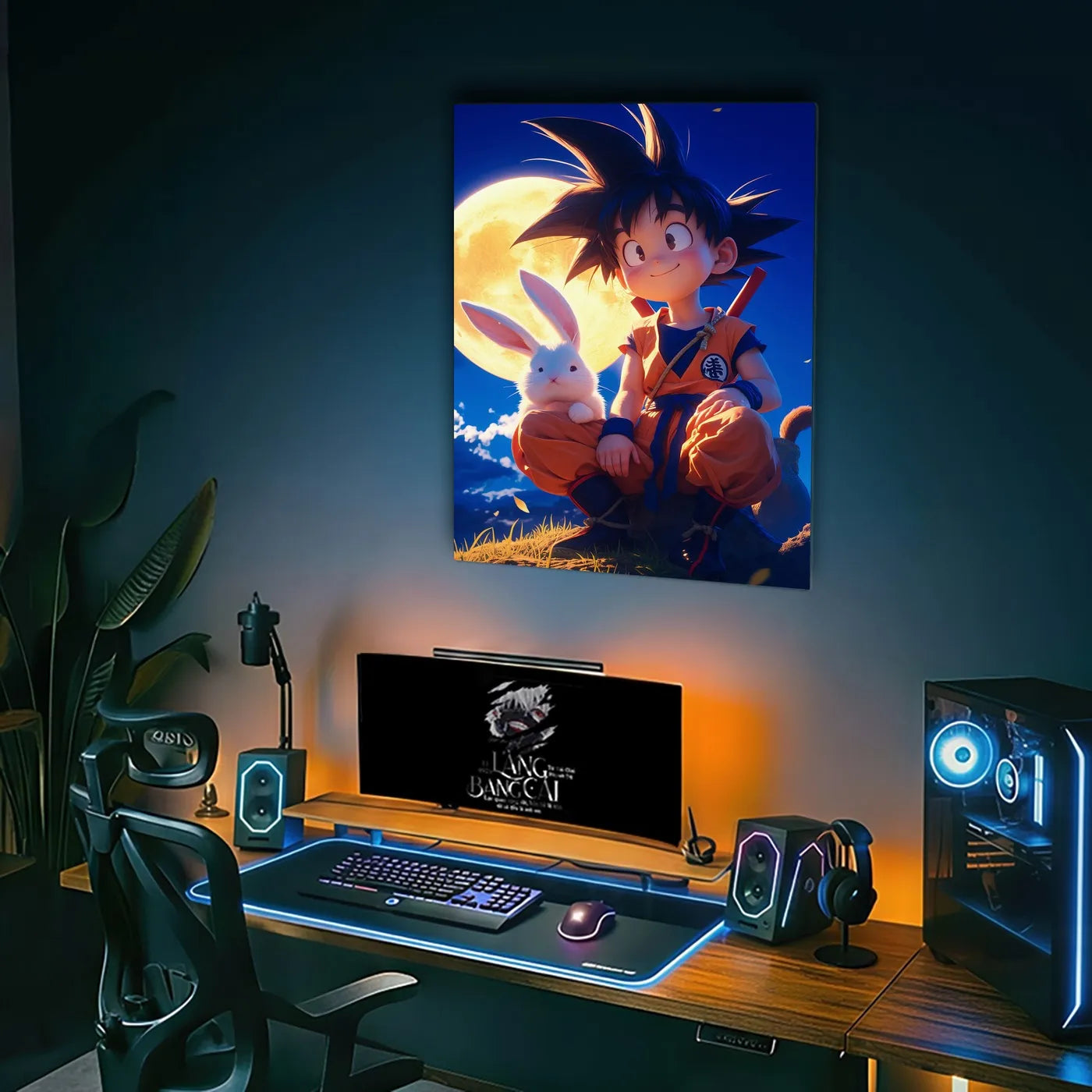Moonlit Goku Rabbit Whimsical CO13391 - Image 4